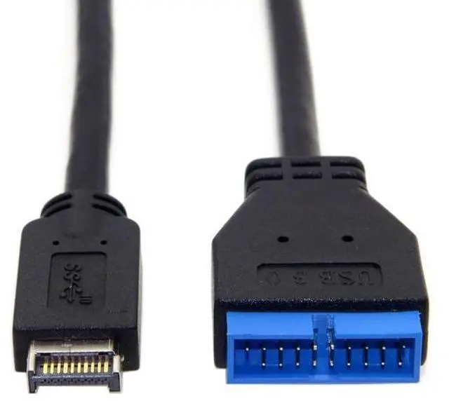 Alt view image 5 of 7 - ModMyMods USB 3.1 Type E Gen2 Front Panel Header to USB 3.0 20 Pin Adapter Cable (MOD-0294)