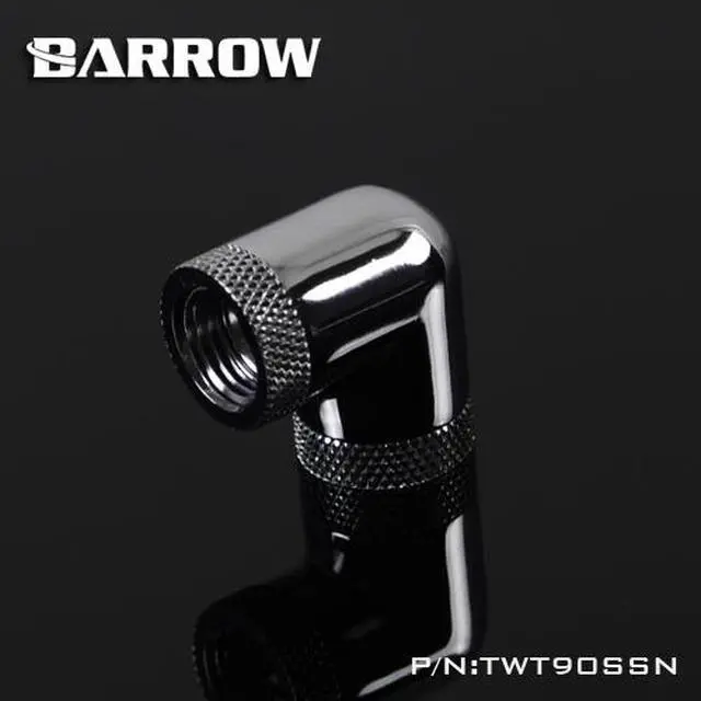 Alt view image 4 of 7 - Barrow G1/4" 90 Degree Female to Female Dual Rotary Angled Adaptor Fitting - Silver (TWT90SSN-Silver)