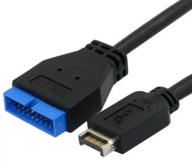 Alt view image 6 of 7 - ModMyMods USB 3.1 Type E Gen2 Front Panel Header to USB 3.0 20 Pin Adapter Cable (MOD-0294)