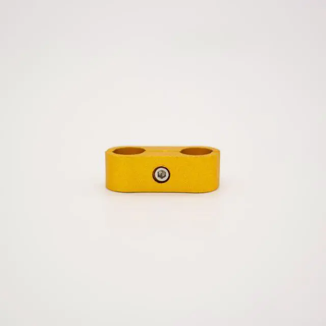 Alt view image 6 of 7 - ModMyMods ModClamp - 11mm (7/16") AN 4 Tubing Management Clamp - Gold (MOD-0342)
