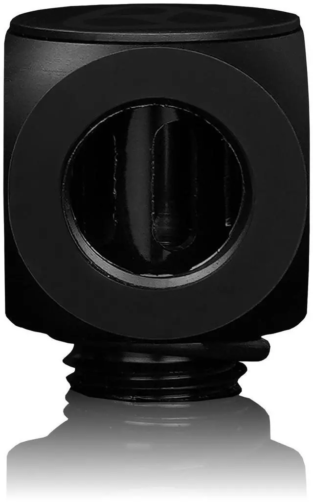 Alt view image 4 of 8 - Thermal Grizzly TG-DM-FIT-0004 DeltaMate Rotary T Fitting G1/4 Male + Dual Female Tee Connector for Custom PC WaterCooling-Black