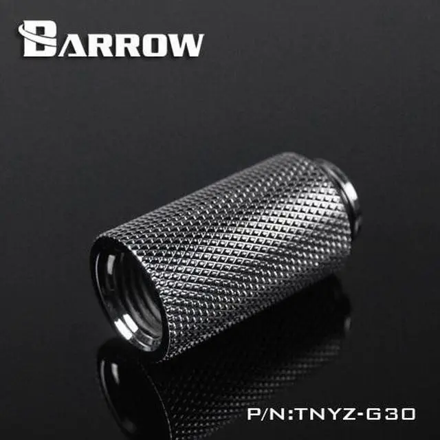 Alt view image 3 of 5 - Barrow G1/4" Male to Female Extender Fitting, 30mm, Silver Shiny (TNYZ-G30-Silver)