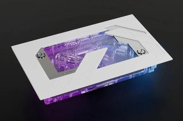 Alt view image 3 of 7 - Alphacool Apex Distroplate Dark Base Pro 901 VPP/D5 - White (14659)