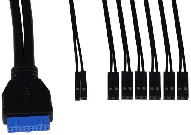 Alt view image 4 of 7 - Alphacool ES Front I/O-Panel with USB 3.0 and Cable Kit for Server Cases (25057)