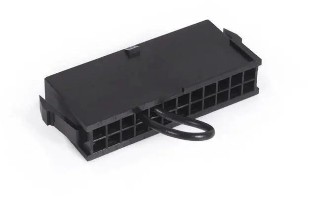 Alt view image 3 of 6 - Alphacool Core ATX 24-Pin PSU Jumper PSU Cable, Plastic, Black (13335)