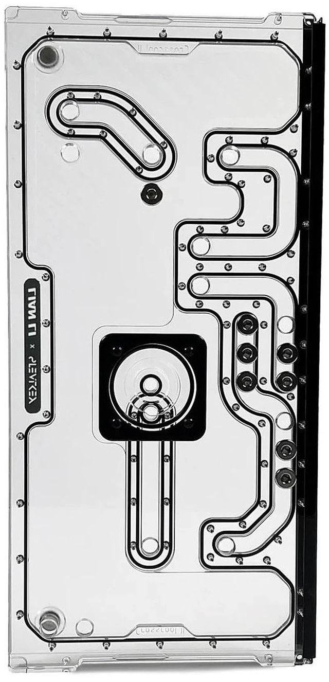 Alt view image 3 of 7 - Stealkey Customs Crosscool II D-RGB Distroplate for Lian Li PC-O11D EVO XL (SW10095)