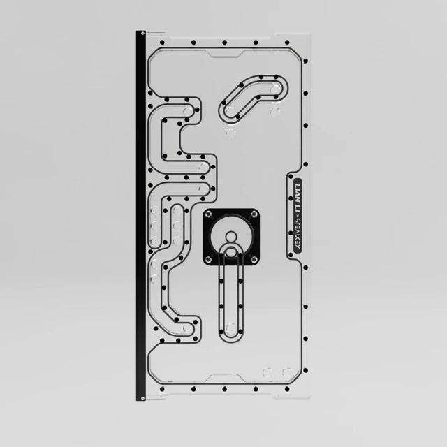 Alt view image 2 of 7 - Stealkey Customs Crosscool II D-RGB Distroplate for Lian Li PC-O11D EVO XL (SW10095)