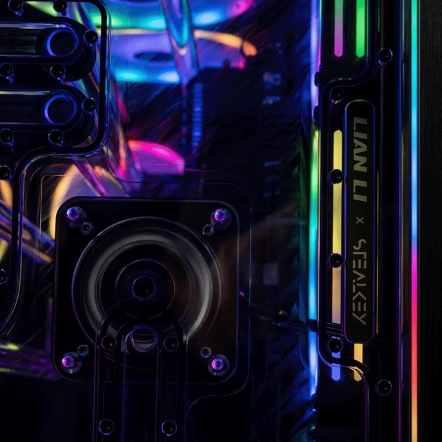 Alt view image 4 of 7 - Stealkey Customs Crosscool II D-RGB Distroplate for Lian Li PC-O11D EVO XL (SW10095)