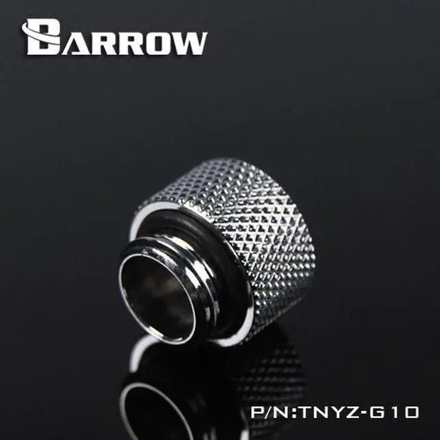 Alt view image 3 of 6 - Barrow G1/4" 10mm Male to Female Extension Fitting - Silver (TNYZ-G10-Silver)