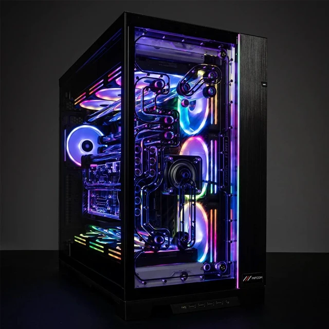Alt view image 7 of 7 - Stealkey Customs Crosscool II D-RGB Distroplate for Lian Li PC-O11D EVO XL (SW10095)
