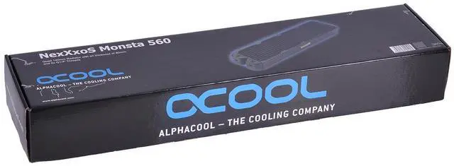 Alt view image 8 of 12 - Alphacool NexXxos Monsta Radiator 560, 140mm x 4, Quad Fan, Black