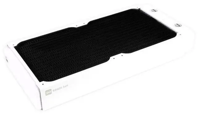 Alt view image 2 of 7 - Alphacool HPE-45 Full Copper 280mm Radiator - White (10226)