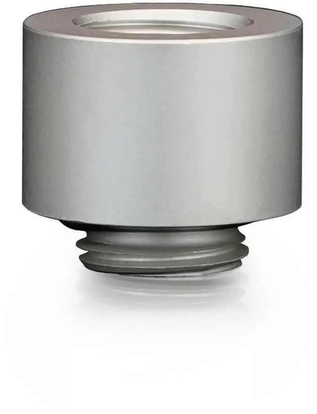 Alt view image 3 of 7 - Thermal Grizzly DeltaMate 14mm Male to Female Extender Fitting - MF14 - Matt Nickel - 6 Pack, G1/4, Brass (TG-DM-FIT-6207)