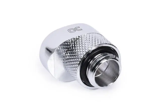 Alt view image 4 of 7 - Alphacool Eiszapfen 8mm Offset Fitting Rotatable G1/4 OT to G1/4 IT - Chrome (17603)