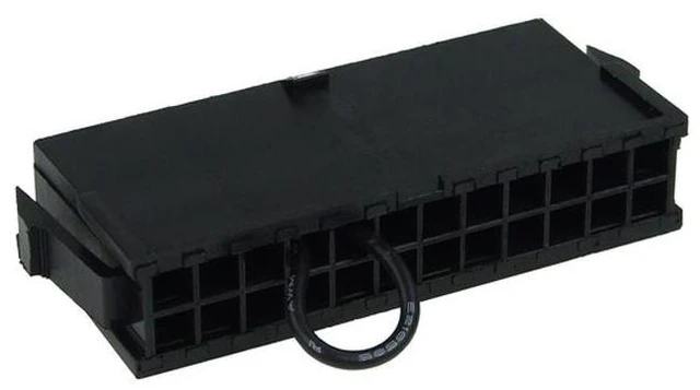 Alt view image 9 of 10 - Phobya PSU Manual Start Bridge (24 Pin) | Black (52182)