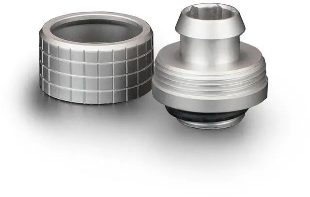 Alt view image 5 of 7 - Thermal Grizzly DeltaMate 16/10mm SoftTube Compression Fitting - ST16 - Matt Nickel - 6 Pack, G1/4, Brass (TG-DM-FIT-6201)