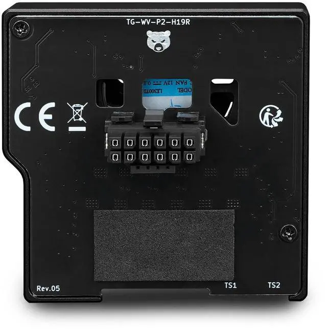 Alt view image 13 of 14 - Thermal Grizzly TG-WV-P2-H19R WireView Pro II GPU monitor Reversed TFT-IPS display 90° cable routing 12VHPWR GPU- Black