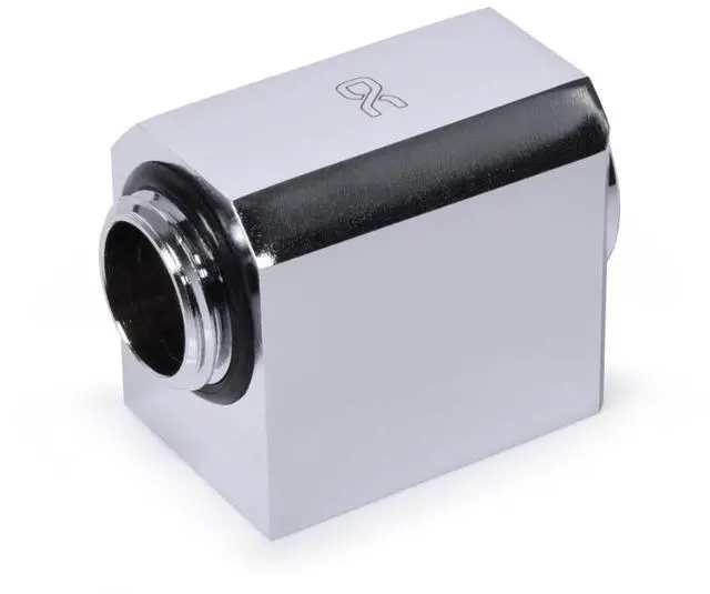 Alt view image 2 of 6 - Alphacool Low Profile ES L-Connector Rotary G1/4 OT - G1/4 IT - Chrome (17584)