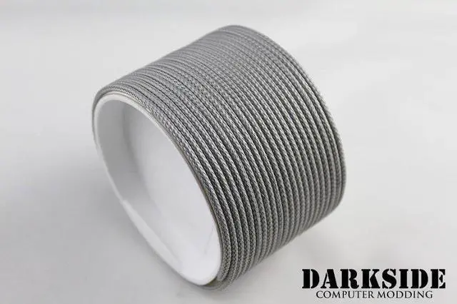 Alt view image 3 of 5 - Darkside 2mm (5/64") High Density Cable Sleeving - Titanium Grey (DS-0058)