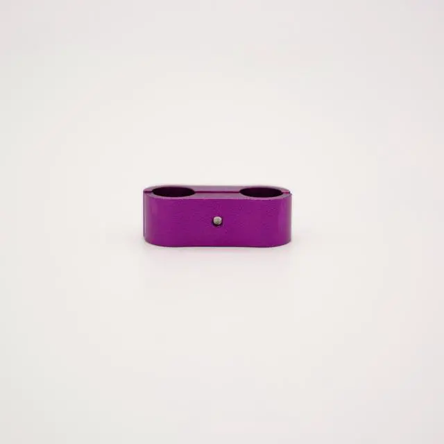 Alt view image 3 of 7 - ModMyMods ModClamp - 11mm (7/16") AN 4 Tubing Management Clamp - Purple (MOD-0338)