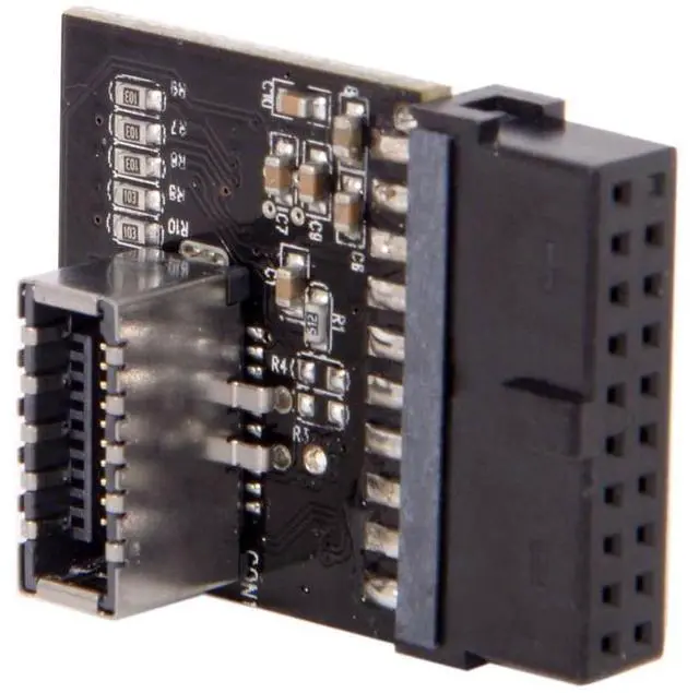Alt view image 3 of 7 - ModMyMods USB 3.0 19Pin to Motherboard USB 3.1 Type C Front Panel Header Adapter (CO934)