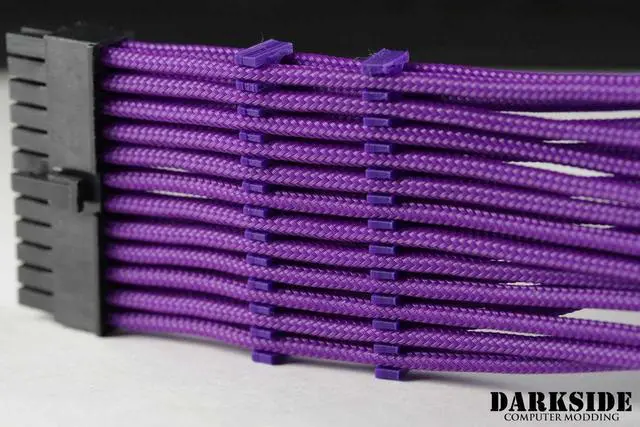 Alt view image 5 of 7 - Darkside 12-Pin Cable Management Holder - Dark Purple (3DS-0117)