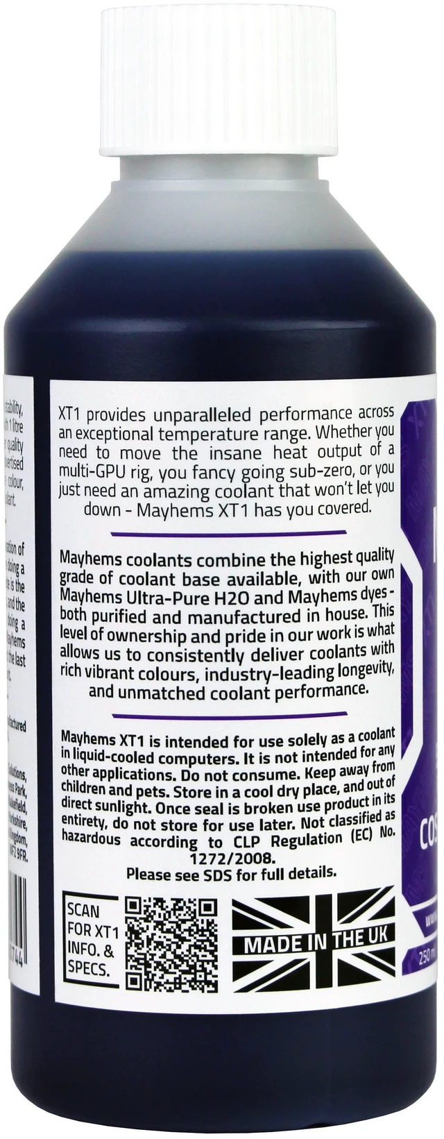 Alt view image 6 of 10 - Mayhems XT-1 Nuke PC Coolant Concentrate, 250mL, UV Purple