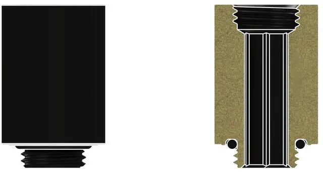 Alt view image 2 of 7 - Thermal Grizzly DeltaMate 28mm Male to Female Extender Fitting - MF28 - Black - 6 Pack, G1/4, Brass (TG-DM-FIT-6008)