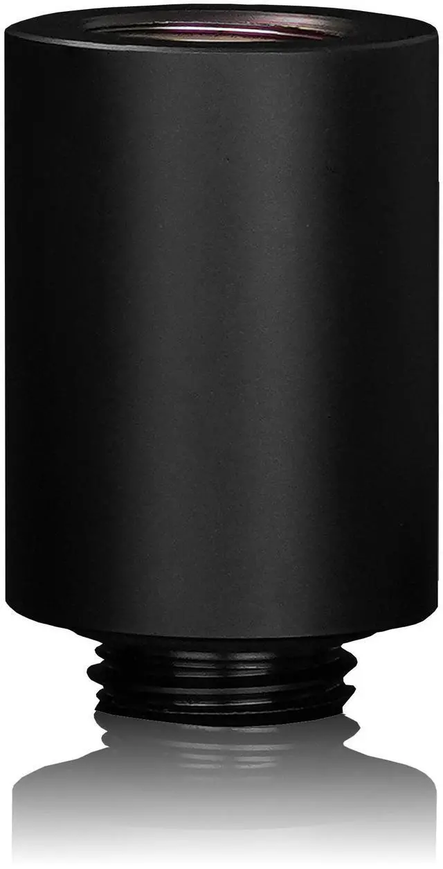 Alt view image 3 of 7 - Thermal Grizzly DeltaMate 28mm Male to Female Extender Fitting - MF28 - Black - 6 Pack, G1/4, Brass (TG-DM-FIT-6008)