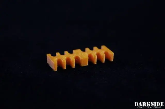 Alt view image 3 of 5 - Darkside 12-Pin Cable Management Holder - Orange, PETG (3DS-0070)