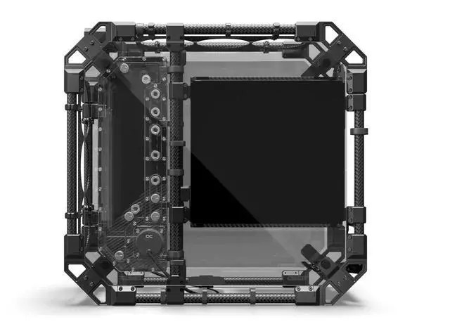 Alt view image 3 of 7 - Alphacool Apex Pro Skeleton Carbon Case (13758)