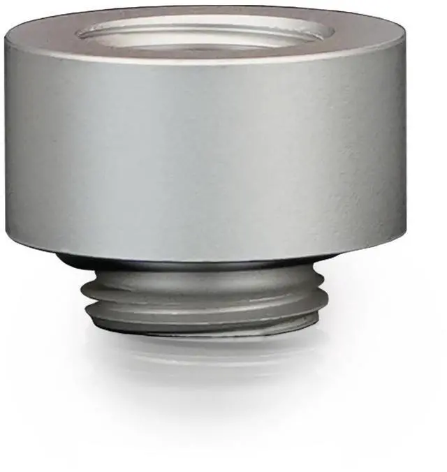 Alt view image 3 of 7 - Thermal Grizzly DeltaMate 10mm Male to Female Extender Fitting - MF10 - Matt Nickel - 6 Pack, G1/4, Brass (TG-DM-FIT-6206)