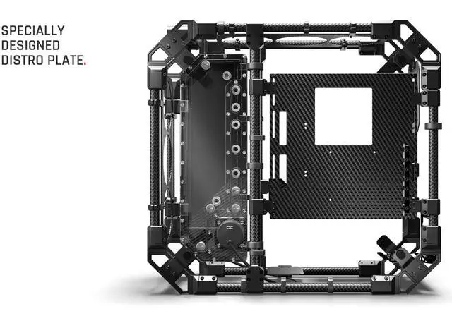 Alt view image 4 of 7 - Alphacool Apex Pro Skeleton Carbon Case (13758)