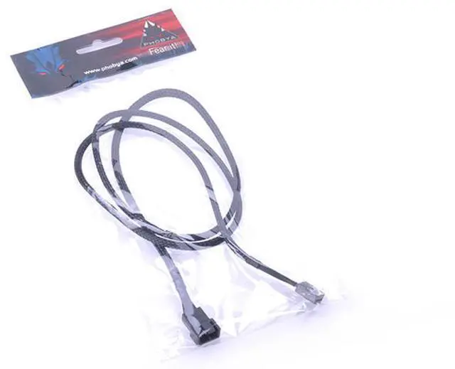 Alt view image 5 of 7 - Phobya 4-Pin PWM Extension - 90cm | Black (81134)