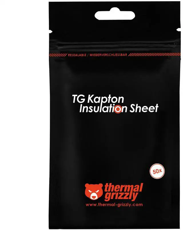 Alt view image 4 of 7 - Thermal Grizzly Kapton Insulation Sheet (TG-KIS-10-60-50)