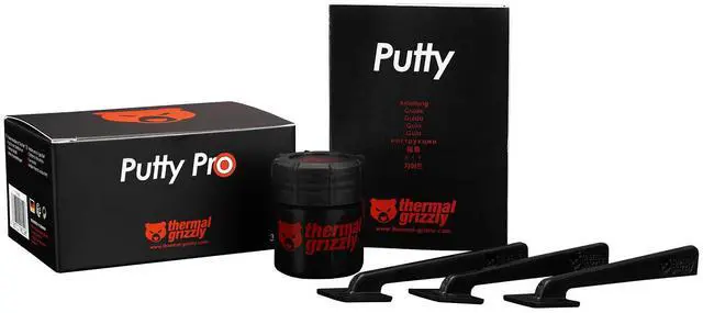 Alt view image 18 of 20 - Thermal Grizzly TG-P-P-030 TG Putty Pro High-Performance Electrically Non-Conductive Thermal Putty for GPU and PCB Applications, 30g