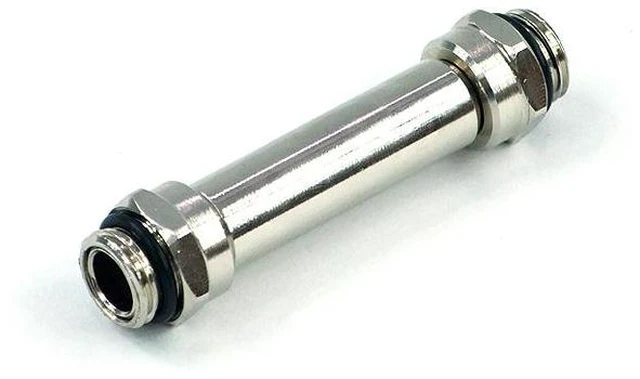 Alt view image 5 of 10 - Phobya Variable Length SLI/Crossfire Fitting, 3 Slot, Silver Nickel