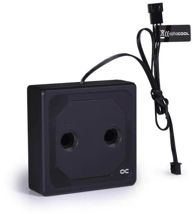 Alt view image 2 of 8 - Alphacool Eisblock XPX Aurora Edge - Full Brass Black Digital RGB CPU Water Block, G1/4, Nickel Plated Copper (13082)