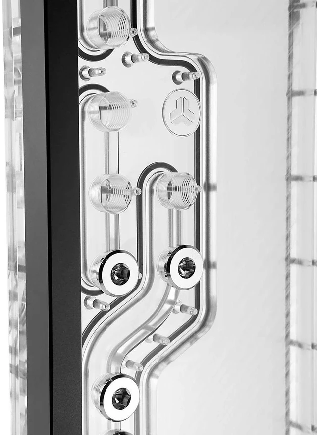 Alt view image 4 of 7 - Stealkey Customs DIS-PRO D-RGB Distroplate for Corsair 7000D (SW10163)