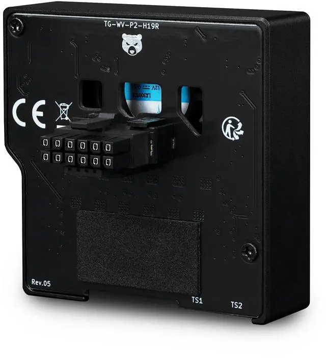 Alt view image 12 of 14 - Thermal Grizzly TG-WV-P2-H19R WireView Pro II GPU monitor Reversed TFT-IPS display 90° cable routing 12VHPWR GPU- Black