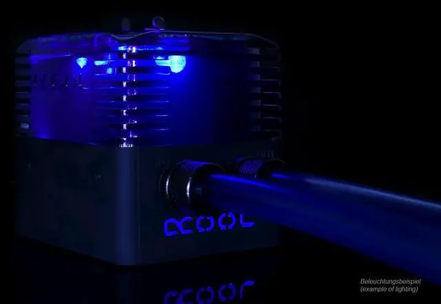 Alt view image 20 of 20 - Alphacool Eisstation Reservoir and DC-LT 2600 Ultra pump