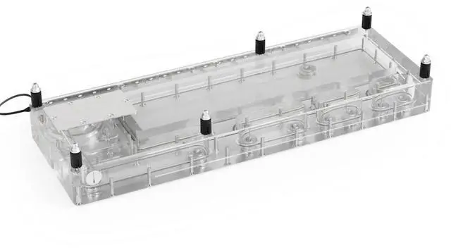 Alt view image 4 of 7 - Alphacool Core Distro Plate 420 Left VPP/D5 (13890)