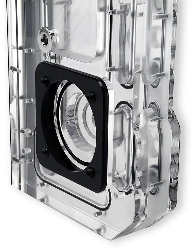 Alt view image 7 of 7 - Stealkey Customs Crossflow II D-RGB Distroplate for Lian Li PC-O11 EVO RGB (SW10156)