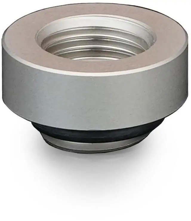 Alt view image 3 of 7 - Thermal Grizzly DeltaMate 7mm Male to Female Extender Fitting - MF7 - Matt Nickel - 6 Pack, G1/4, Brass (TG-DM-FIT-6205)