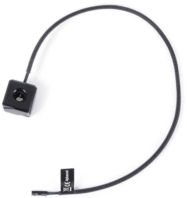 Alt view image 4 of 7 - Alphacool Temperature Sensor Square Acetal - Black (17555)