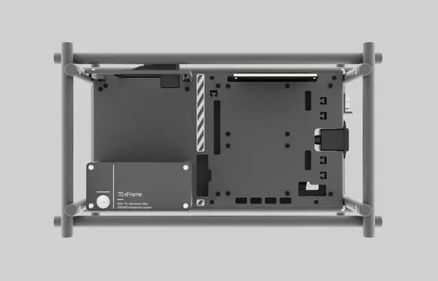 Alt view image 2 of 7 - XWORKS 70 xFrame Small Form Factor Open Air Case (XWK-0002)