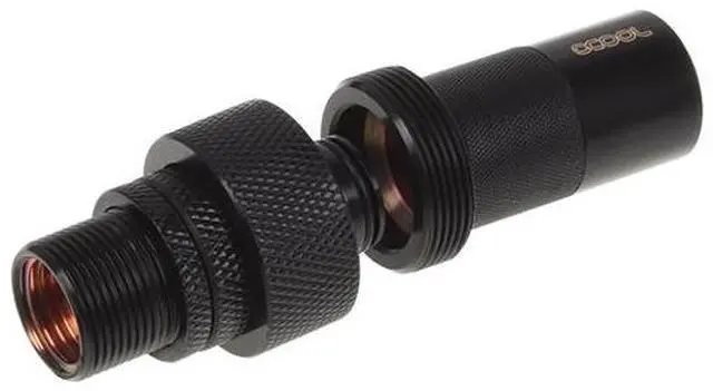 Alt view image 4 of 6 - Alphacool HF G1/4" Quick Release Fitting with Bulkhead, Deep Black