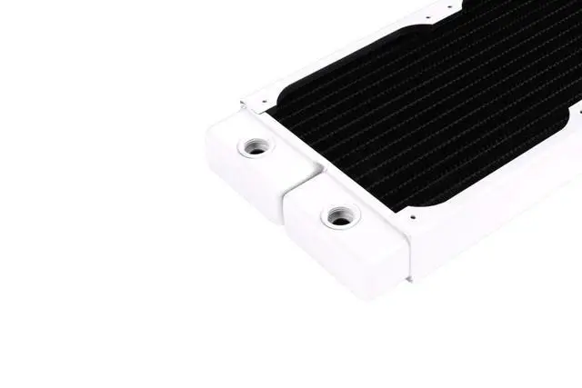 Alt view image 4 of 7 - Alphacool HPE-30 Full Copper 360mm Radiator - White (10225)