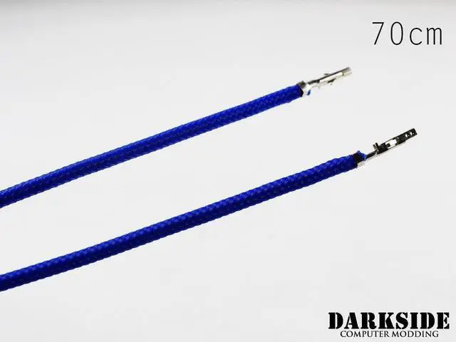Alt view image 2 of 4 - Darkside 27.5" (70cm) Female-Female Pre-Sleeved ATX and PCI-E Wire - Dark Blue (DS-0663)
