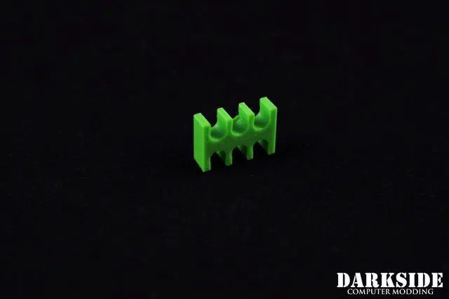 Alt view image 3 of 5 - Darkside 6-Pin Cable Management Holder - Green (3DS-0035)